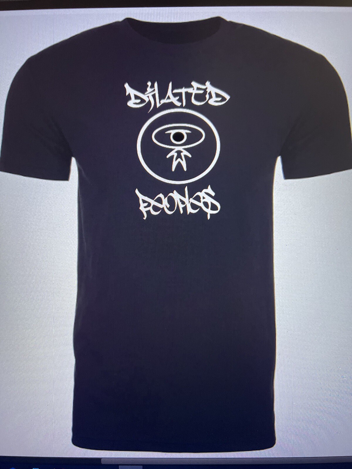 Dilated Peoples Black T-Shirt With White Vinyl Adult Sizes (Bombatomik). gallery
