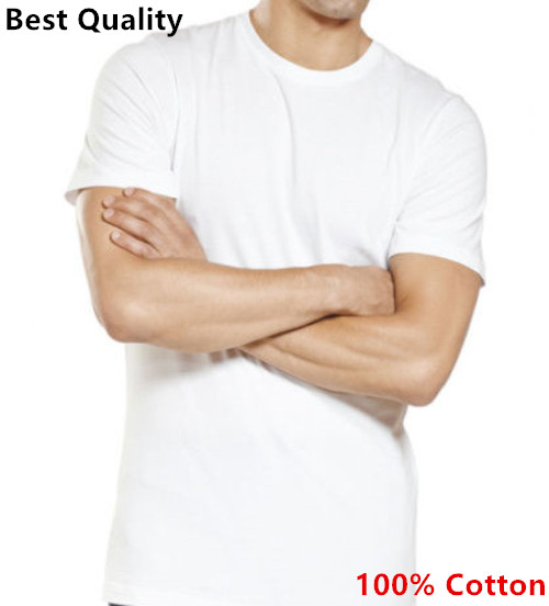 6-Pack V/Crew-Neck For Men's 100% Cotton Tagless T-Shirt Undershirt Tee White gallery
