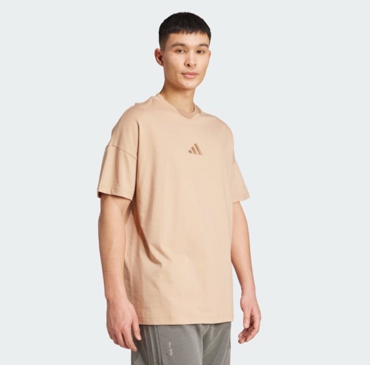 NWT Men’s Adidas ALL SZN Tee T Shirt Warm Sandstone Size Small gallery