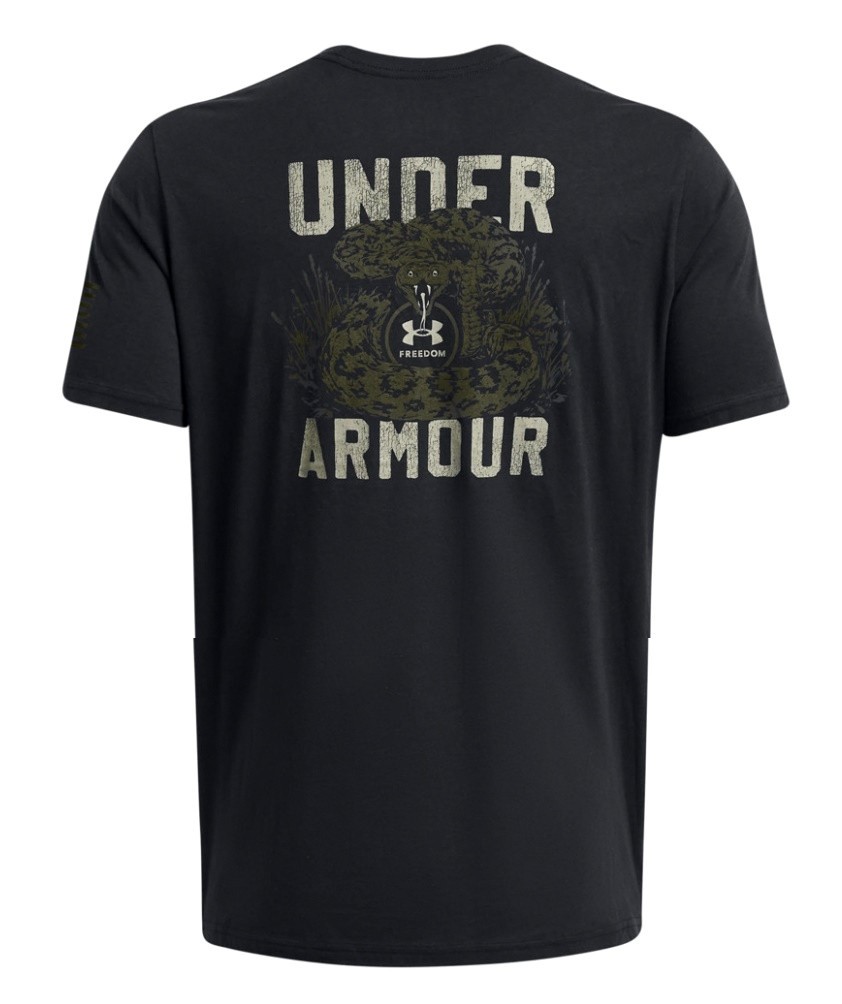 Under Armour 1382996 UA Men’s XXL Freedom Mission Made Snake Black T-Shirt