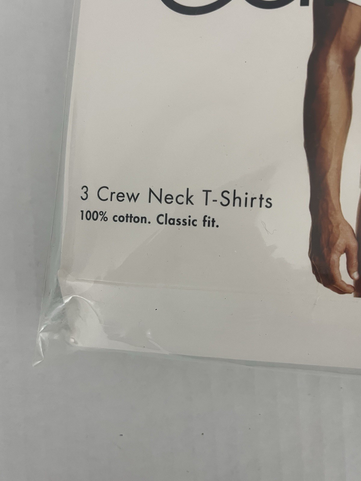 Calvin Klein 3 Pack Crew Neck T-Shirts Men's L 100% Cotton White Classic Fit NEW gallery