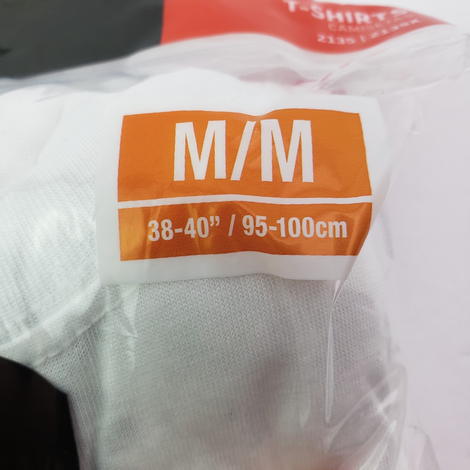 Hanes Mens Size M 38-40 White Soft And Breathable Tagless T-Shirts 3 Pack gallery