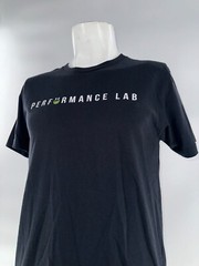 Performance Lab Next Level Short Sleeve Shirt Men M Black Cotton Poly YGI I4-97