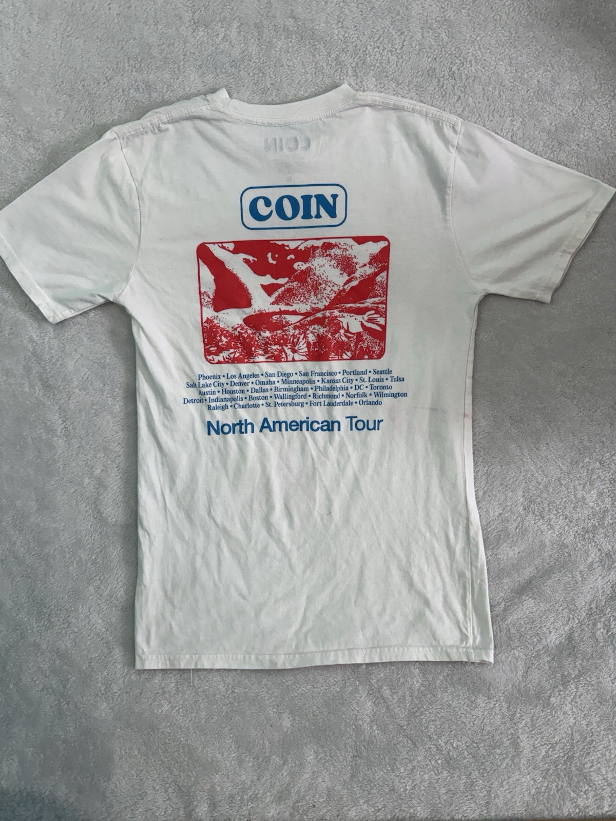 Rare COIN Uncanny Valley 2022 Concert Tour Short-Sleeve Tee White Large See Pics gallery