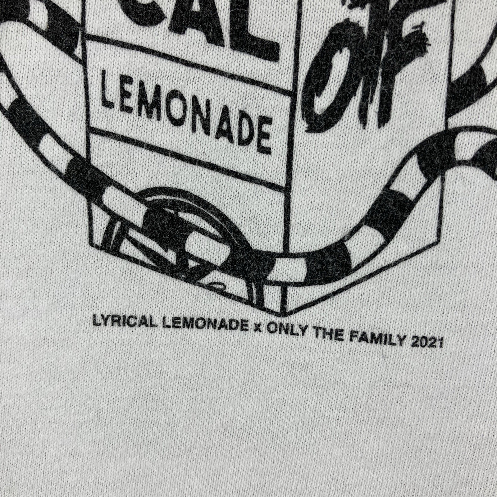 Y2K Lyrical Lemonade X OTF White Graphic T Shirt Size XL Rare Rap Tee Hip Hop gallery
