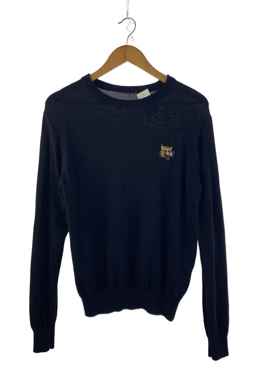 Onitsuka Tiger Knit Sweater (Lightweight) Medium Wool Black 2183B396