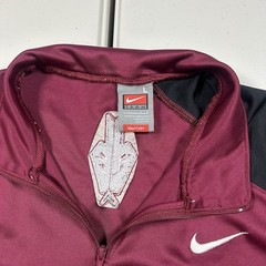 VTG Arizona Diamondbacks Team Nike Quarter Zip Pullover Shirt Dugout Jersey Lg