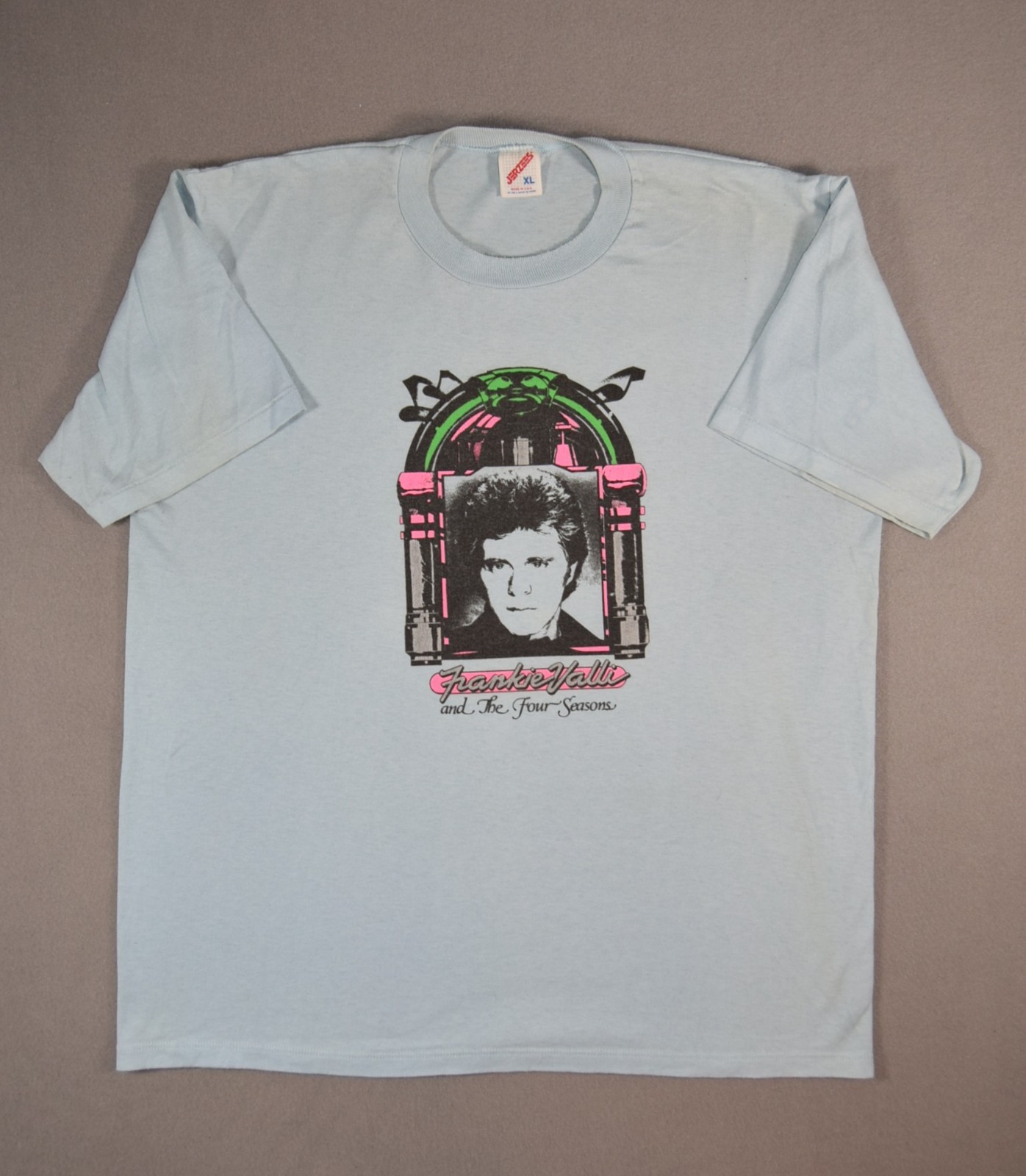 Vintage Frankie Valli & The Four Seasons T Shirt Mens XL Blue Jerzees Made in US gallery