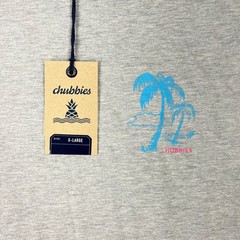 Chubbies Mens XL Grey Palm Tree Graphic T Shirt The Weekend Has Arrived