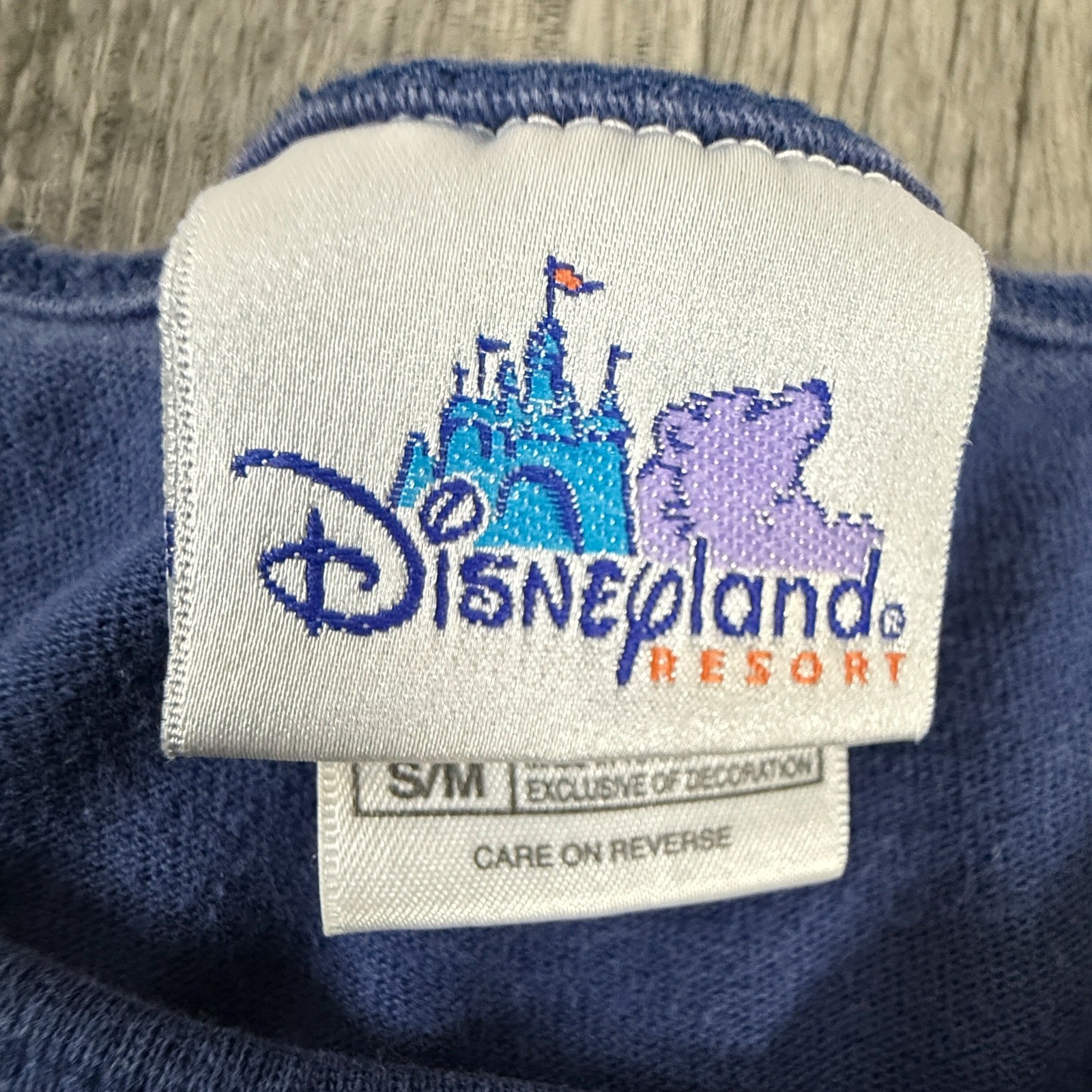 Disneyland Resort Mickey Mouse USA Flag Tee Blue Patriotic S/M Made in Turkey gallery