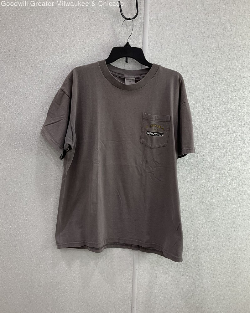 Camel Cigarettes One Road Two Wheels NoLimits Motorcycle Grey Unisex Shirt Sz XL