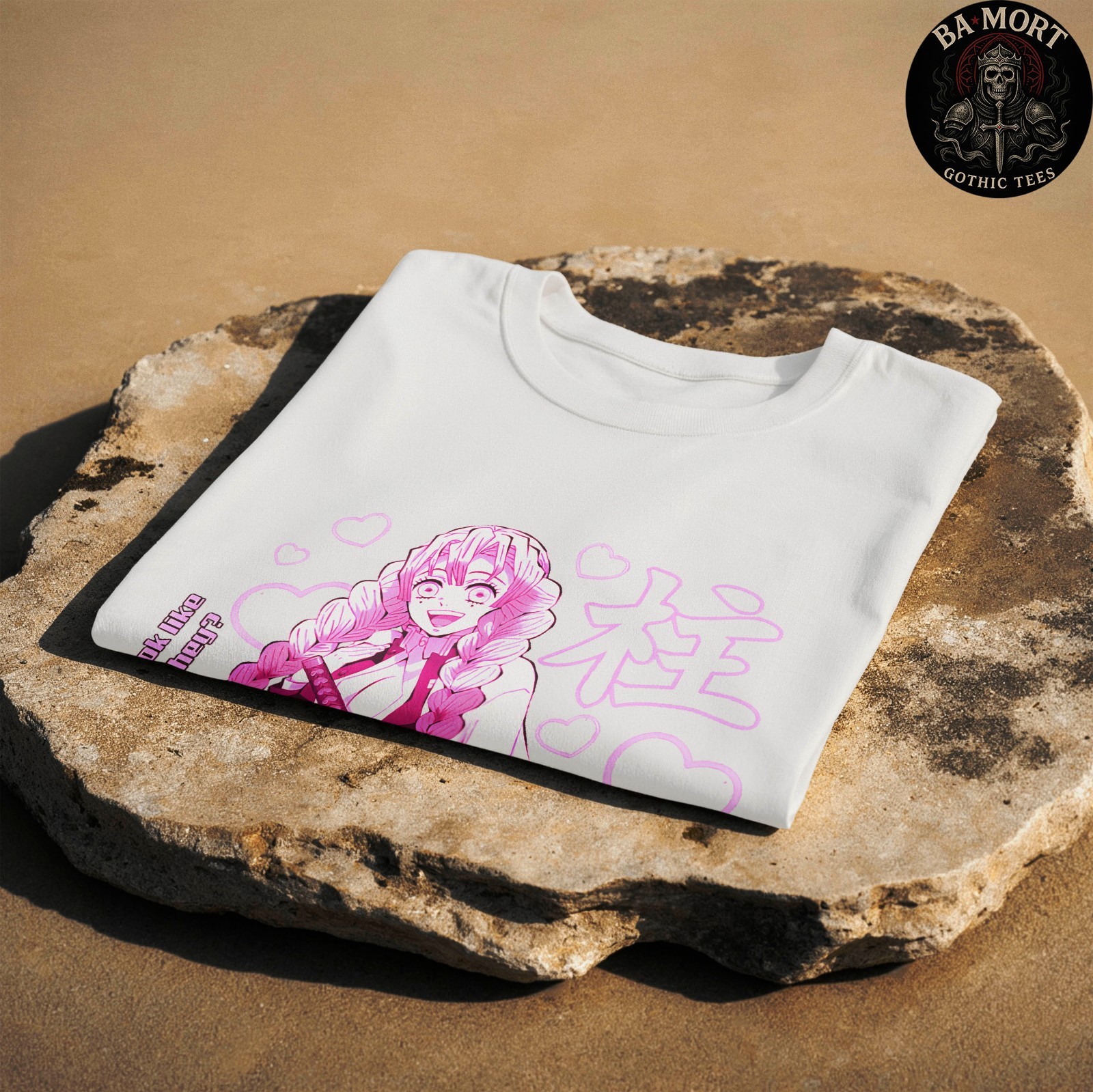 Demon Slayer Kimetsu No Yaiba Mitsuri Kanroji Pink Gothic T-Shirt gallery