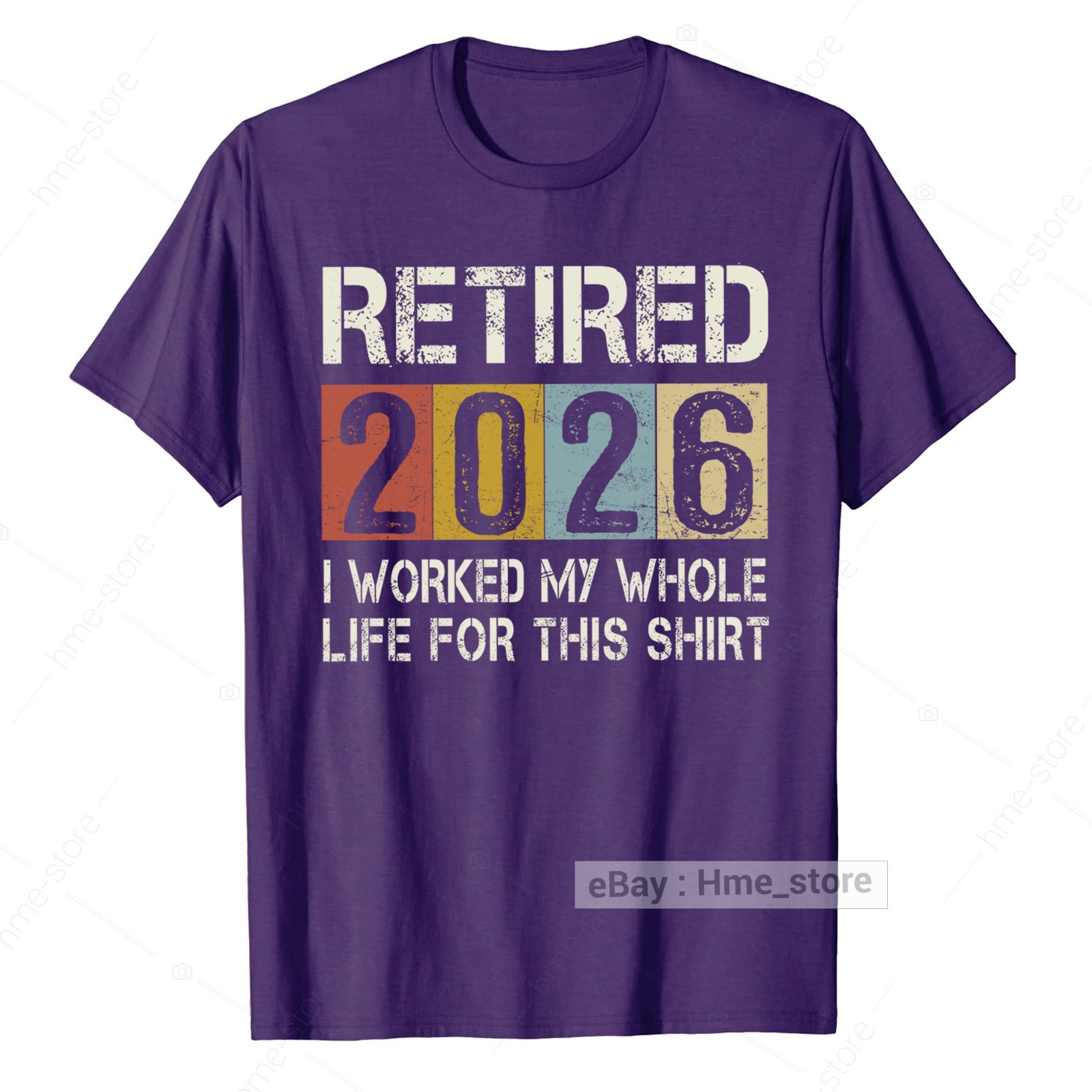 Retired 2025 T-Shirt for Retirees I Worked My Whole Life This Retirement Vintage gallery