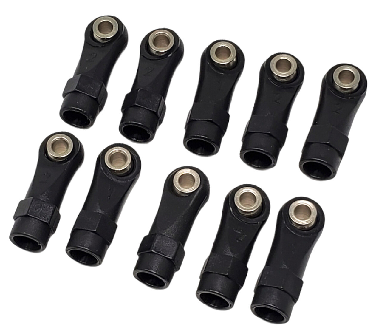 NHX RC Plastic M4 Rod Ends with Pivot Balls: 24×7.5mm (10)