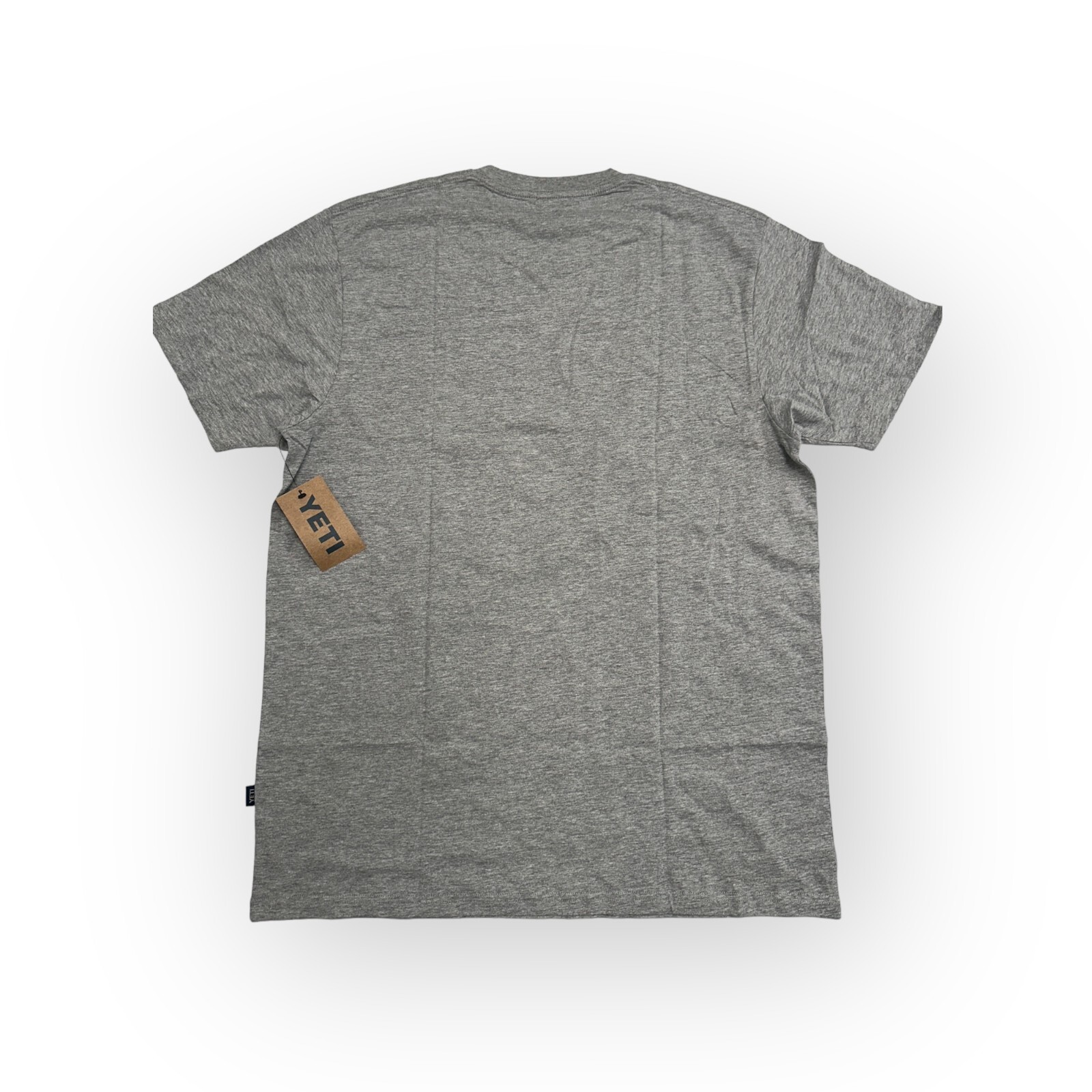 Yeti Men's Logo Badge T-Shirt Gray with Blue Logo Badge gallery
