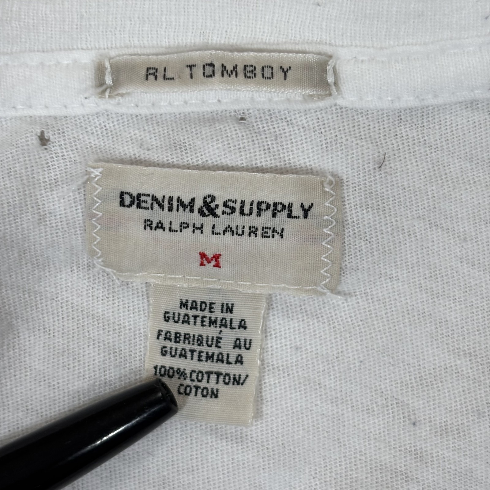 Denim & Supply Ralph Lauren Women Sz M America Graphic T-Shirt White *READ* gallery