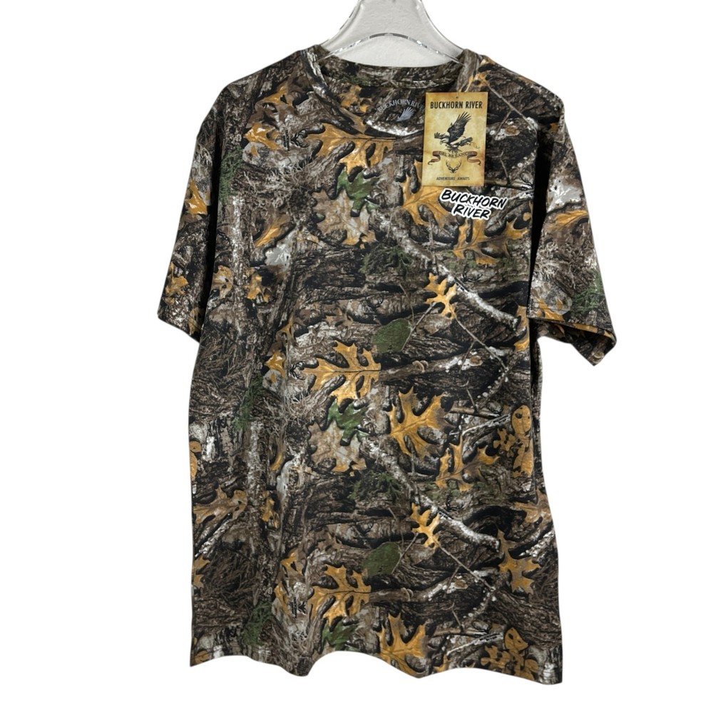 Buckhorn River Camo Short Sleeve T-shirt Men’s Size XL NWT