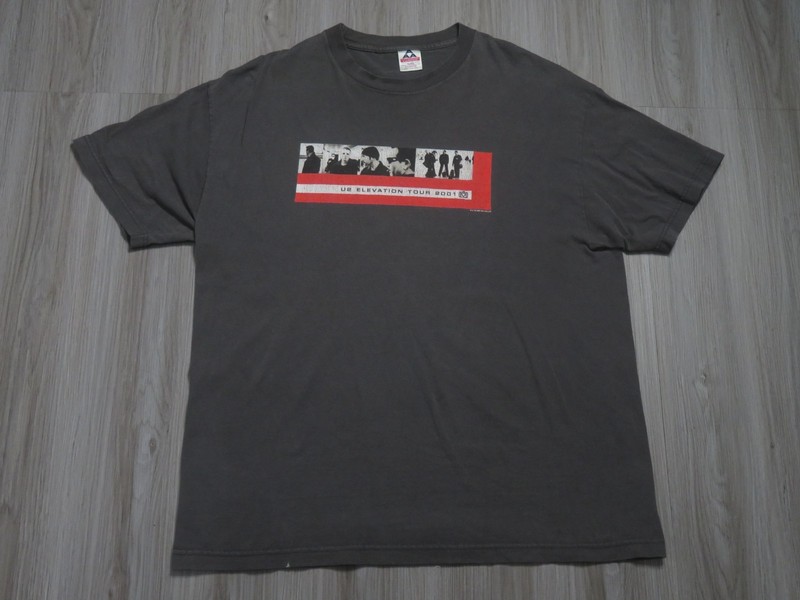Vintage 2001 U2 Elevation Tour Shirt Size XL Men Pre Owned Y2K Rock Band Music