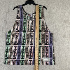 VTG Lightning Bolt Brand Tank Top Large Fish & Totems Pastel Multi