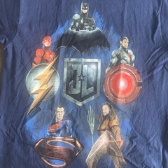 NEW DC Universe Comics Justice League Batman Superman Movie Logo T-Shirt Size YS