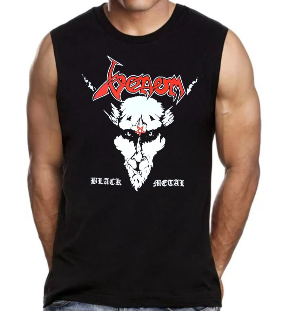 Venom R Black Metal Band Men's Black Muscle Shirt gallery