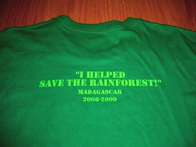 Madagascar Rainforest Forever Wild Forever Free Green T-Shirt Men's Large gallery