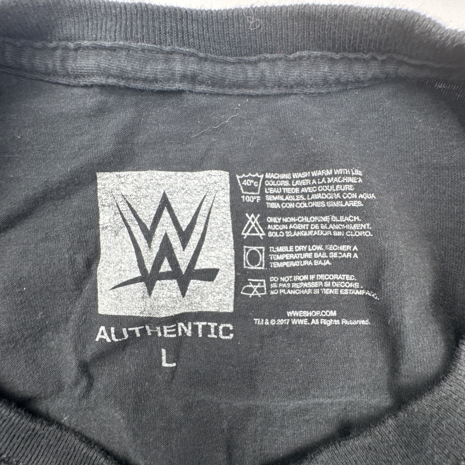 WWE Mens Brock Lesnar T-Shirt Large Black Cotton Wrestling Next Big Thing Skull gallery