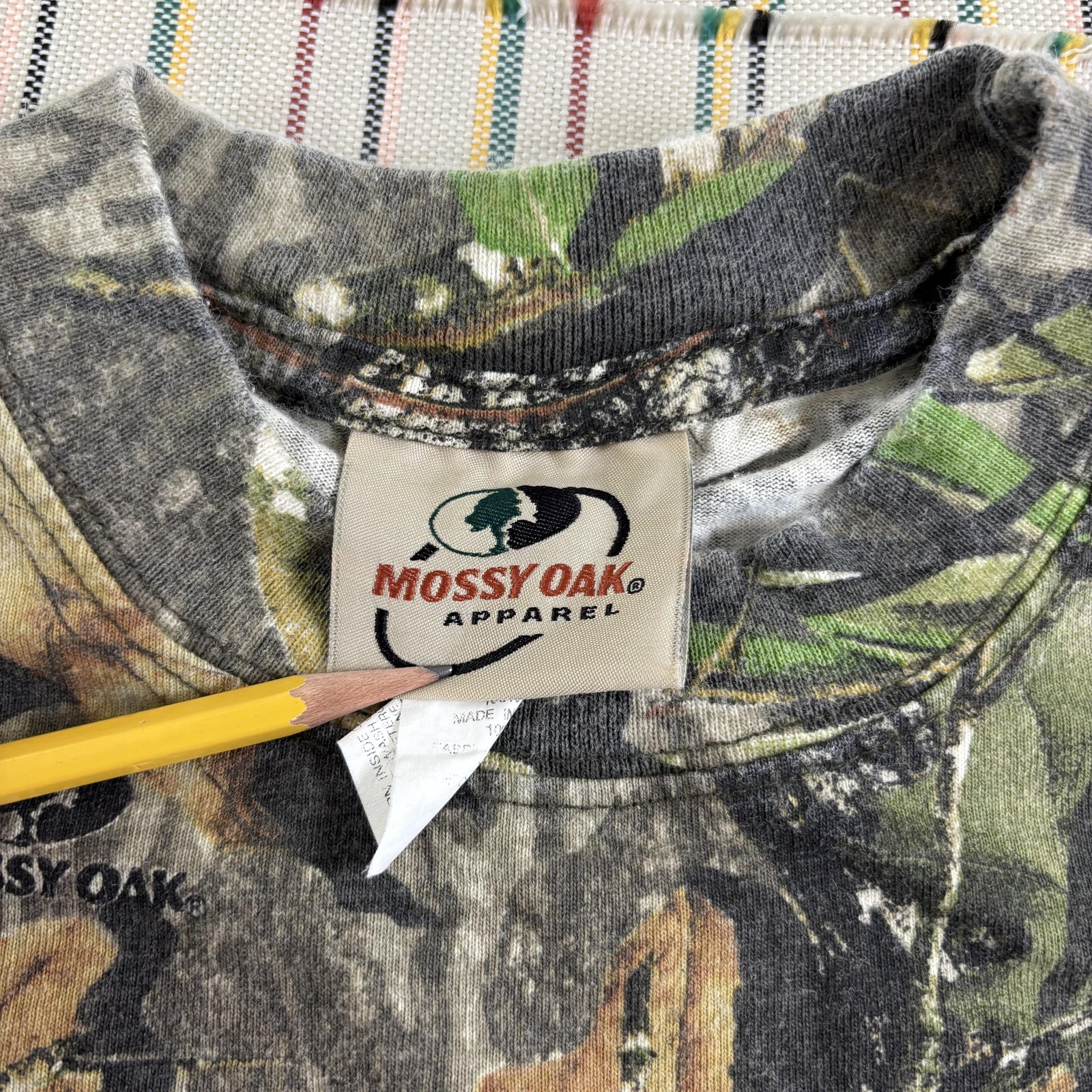 Mossy Oak Obsession Shirt Mens XL Green Camo Long Sleeve Hunting Outdoor Tee gallery