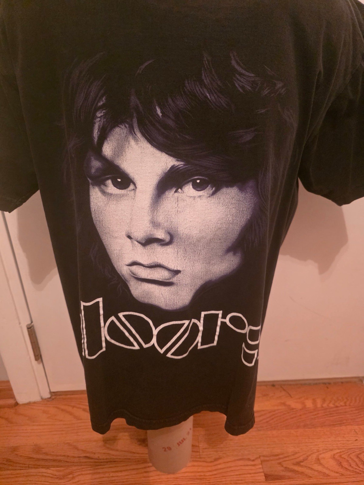 Heavy Metal Rare The Doors Jim Morrison Vintage Band Tee T-shirt Cotton L gallery