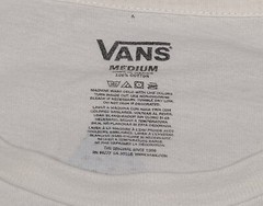 Vans OFF THE WALL Mens Medium Long sleeve Decal T-shirt top White