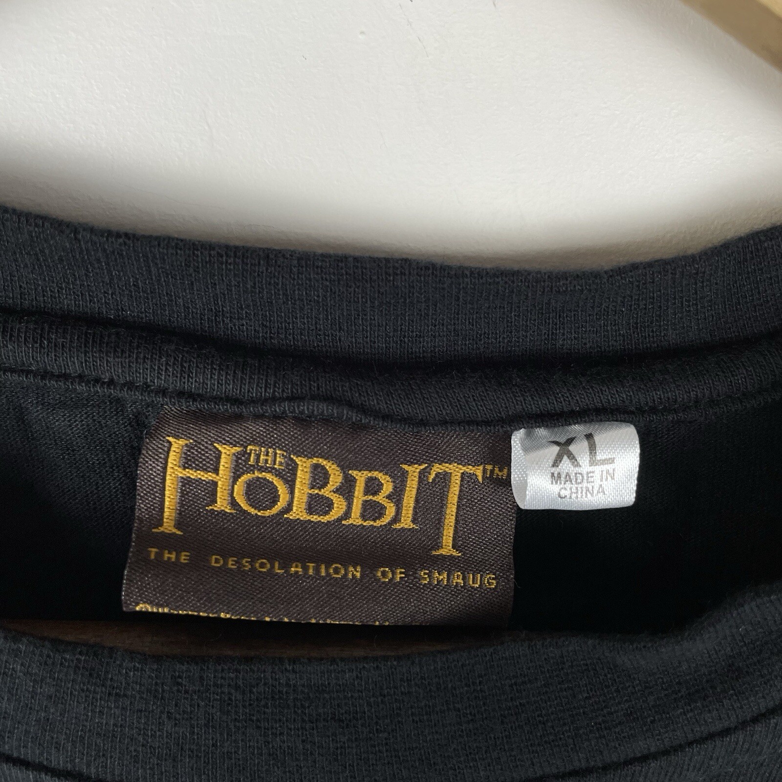 The Hobbit Desolation Of The Smaug Gandalf Shirt Mens XL Black 2013 Read Descri gallery
