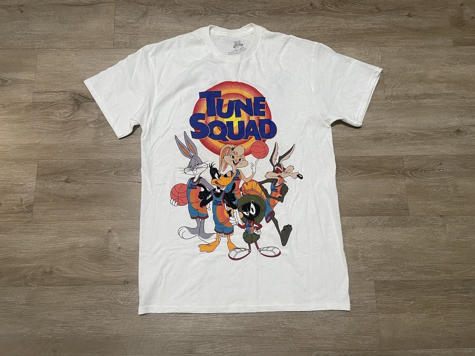 NWOT Tune Squad LeBron James Space Jam Mens Sz M White T-Shirt