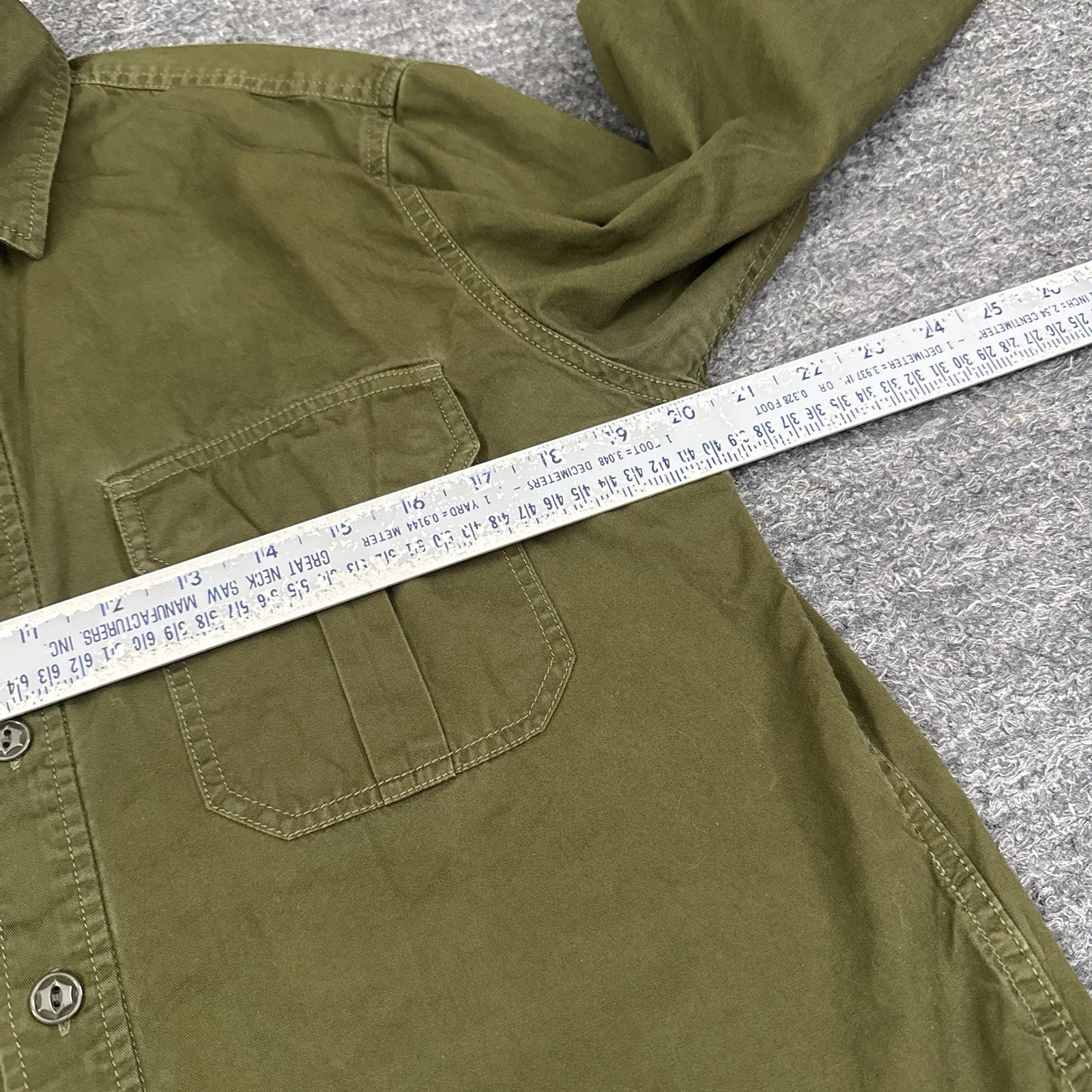 Maiden Noir Son of the Seventh Shirt Men Large Green Cargo Pocket Military Army gallery