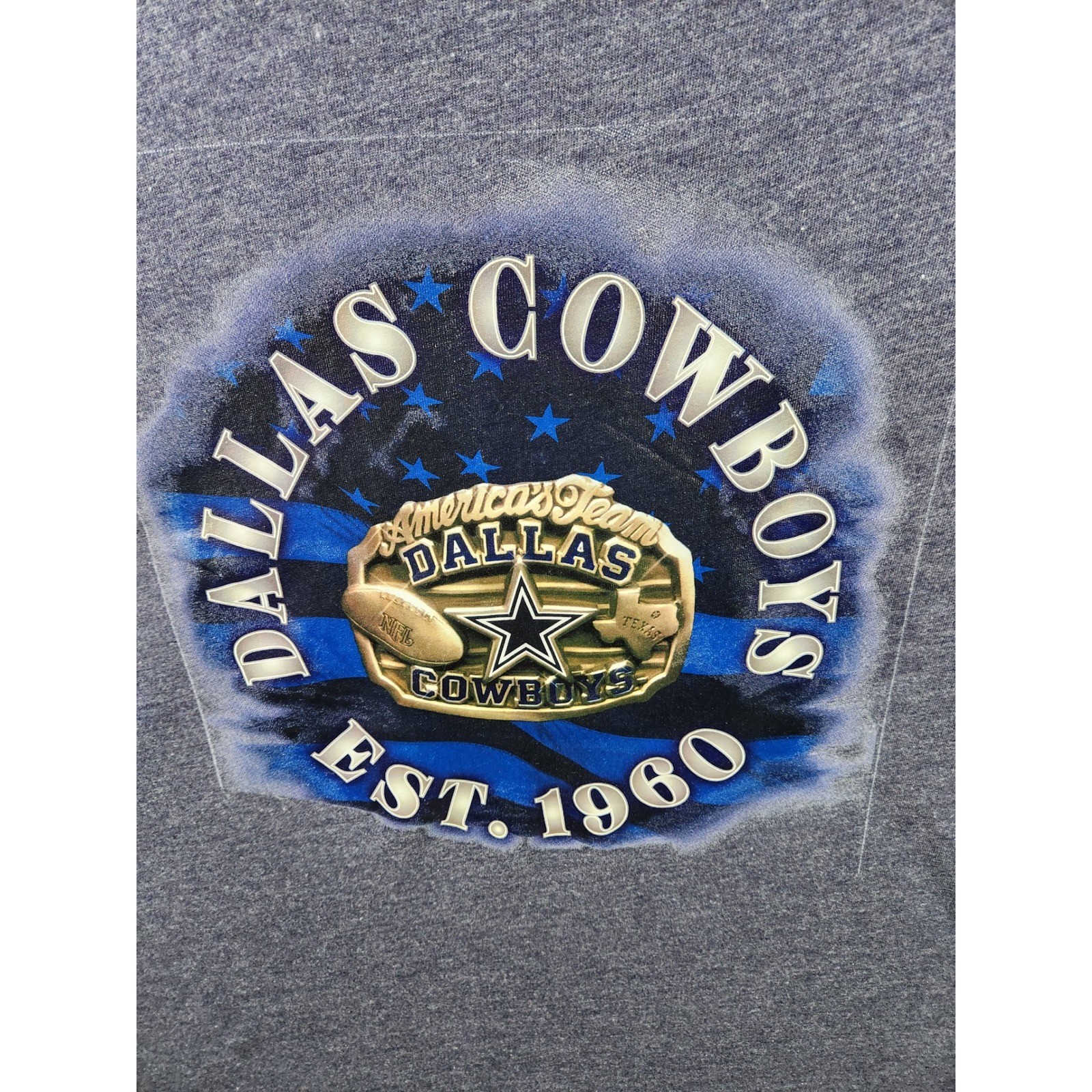 Dallas Cowboys Shirt Men's XL Fanatics NFL Football Graphic Tee Est 1960 Blue gallery