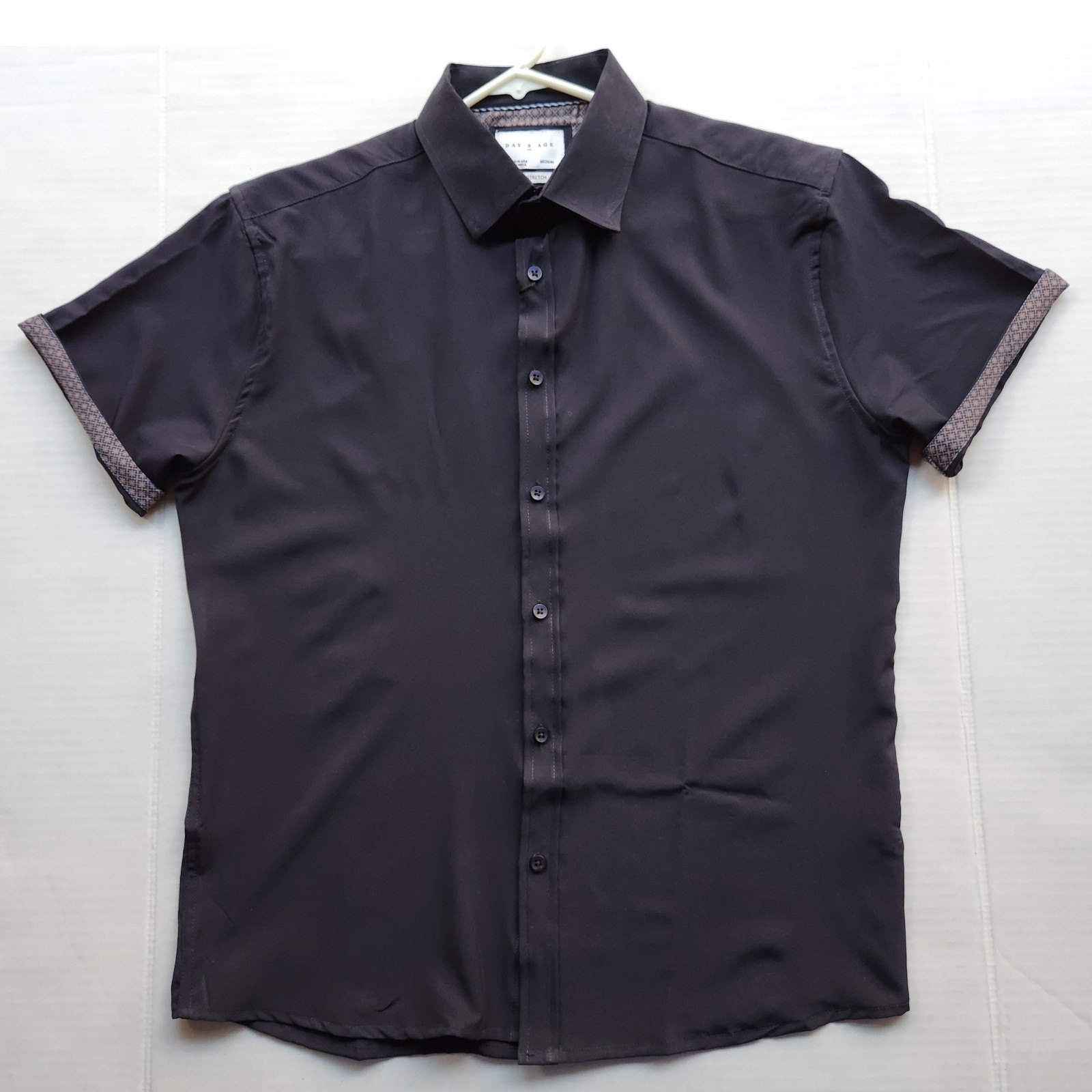 Day & Age Men's Apparel w-way Stretch Black Polo Shirt - Size: Medium gallery