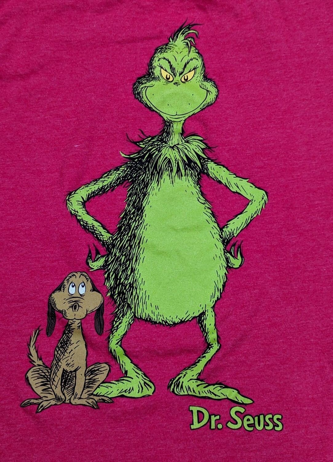 How The Grinch Stole Christmas & Max Dr. Seuss Soft Graphic T-shirt Adult Small gallery