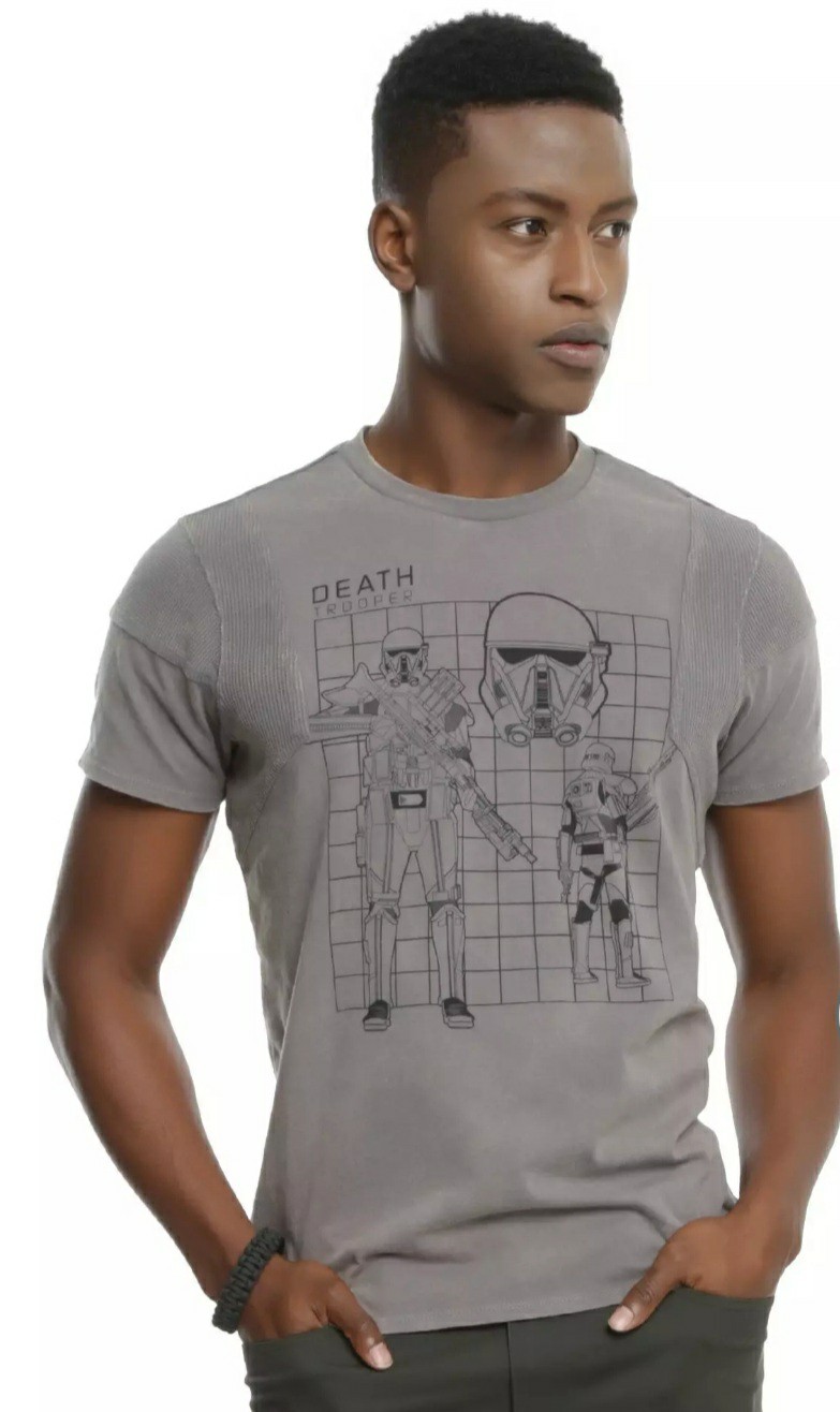 Star Wars Rogue One Death Trooper Blueprint T-Shirt Style Pullover Top 2XL NWT’s
