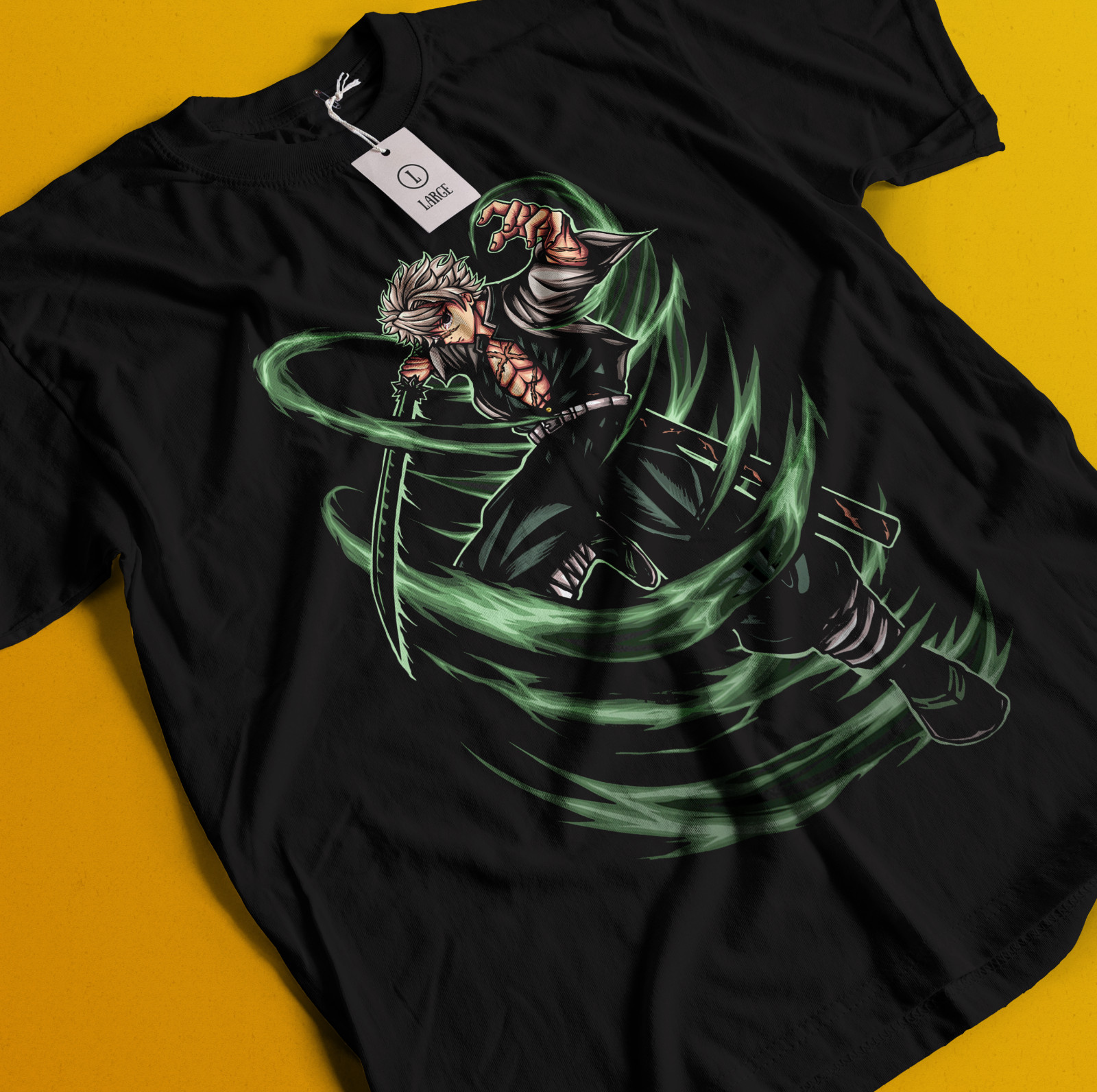 Demon Slayer Shirt Sanemi Shinazugawa Tshirt Tanjiro T-Shirt Muzan Doma Wind Tee