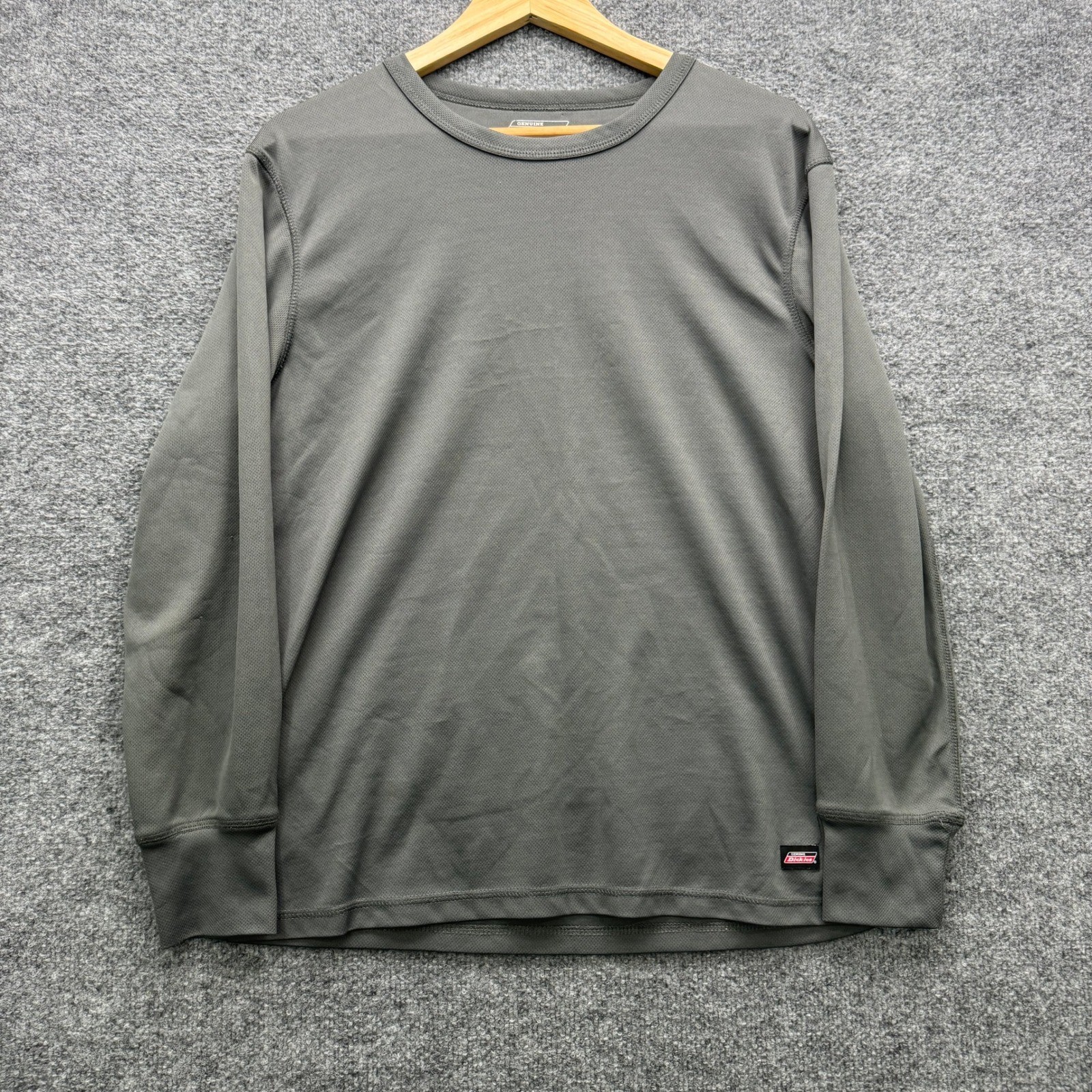 Genuine Dickies T-Shirt Mens M Charcoal Long Sleeve Moisture Wicking Athletic gallery