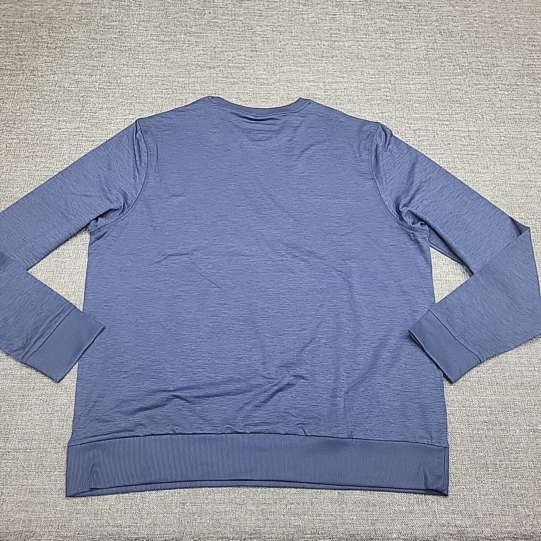 Members Mark Mens Pullover Large Size Blue Long Sleeves Top Zip Pocket gallery