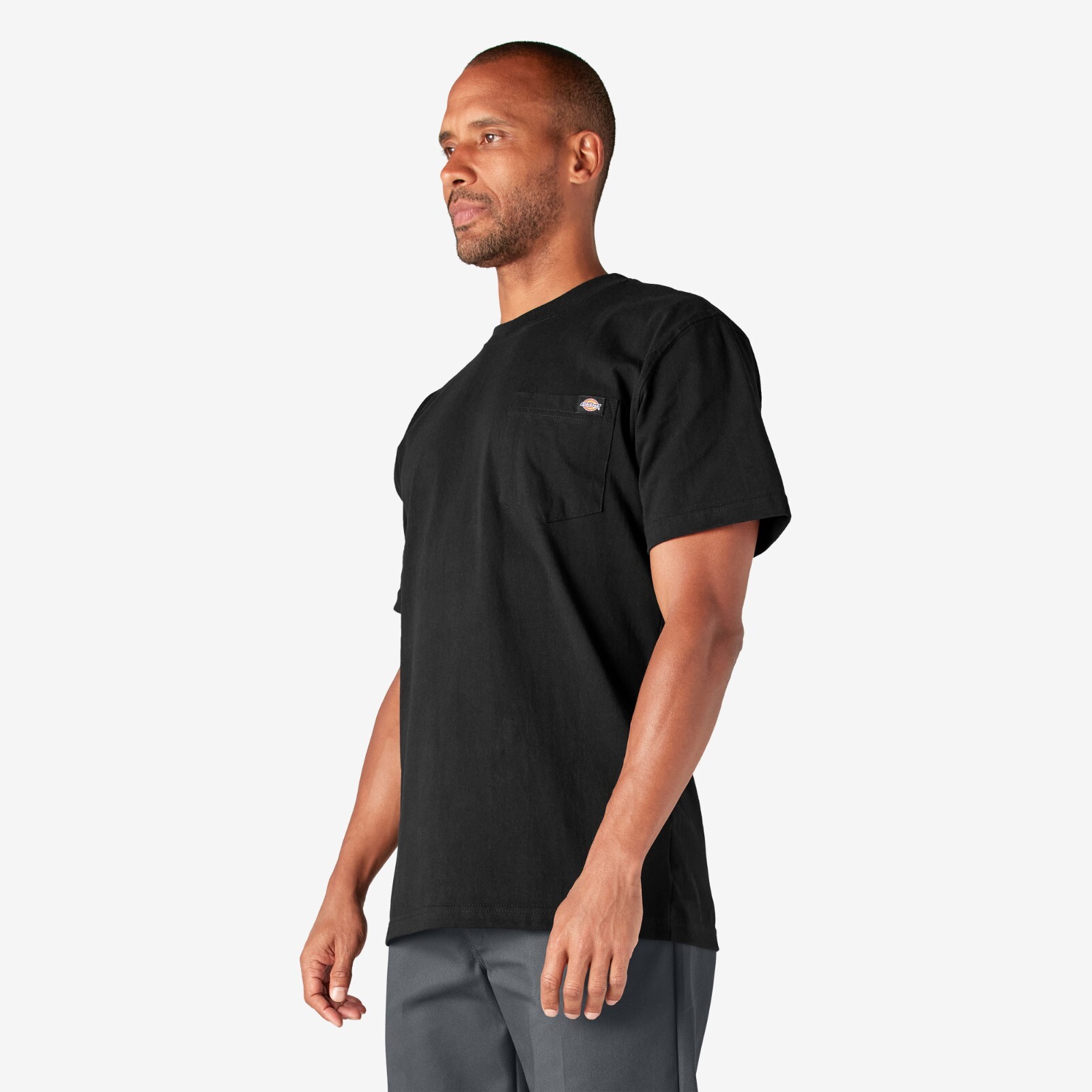 Dickies Short Sleeve Heavyweight Pocket Tee. Dickies Pocket T WS450 BK(Black) gallery