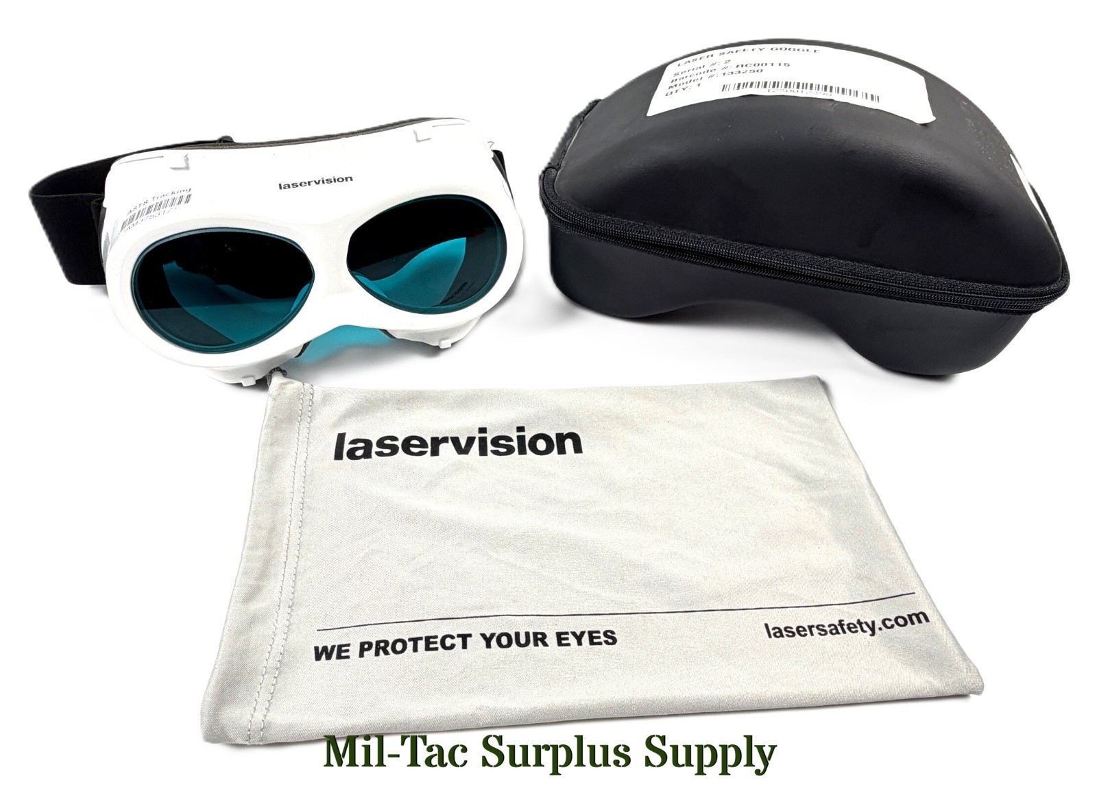 LASERVISION LASER SAFETY GOGGLES R14 FRAME WITH T1Q01 CE FILTER