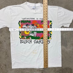 Vintage Extinction Is Forever Busch Garden Tiger Nature T Shirt Single Stitch M