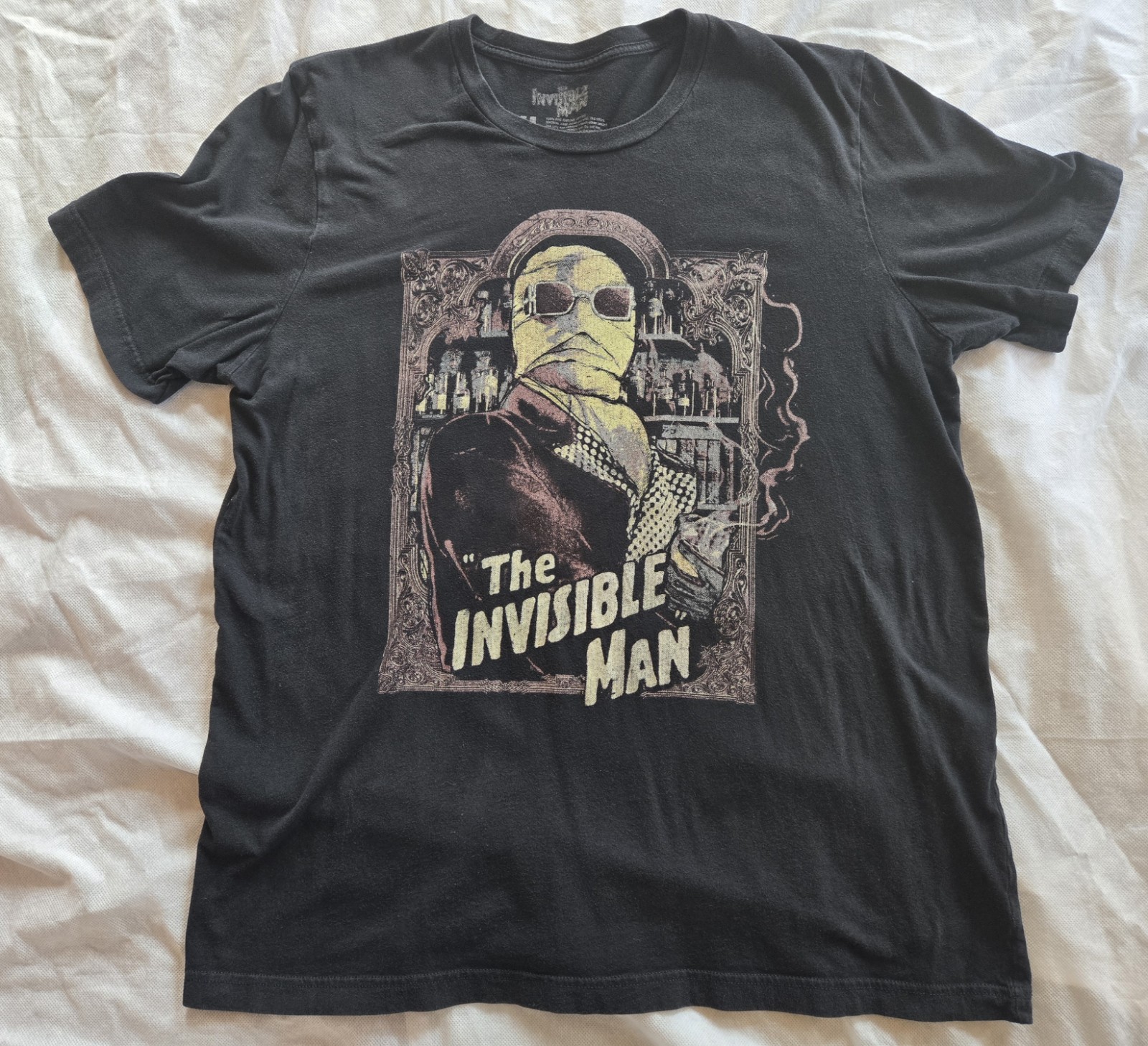 Fright Rags Invisible Man T-Shirt Size XL Pet And Smoke Free Home