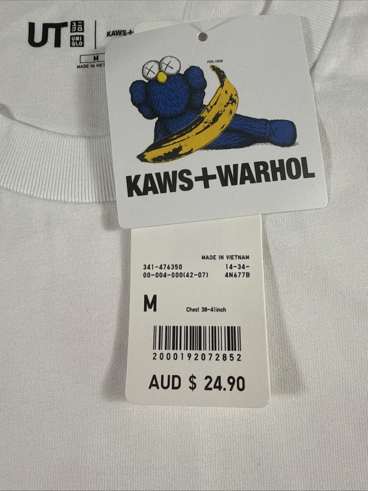Uniqlo KAWS x Warhol UT Graphic Print T-Shirt White M - BRAND NEW gallery