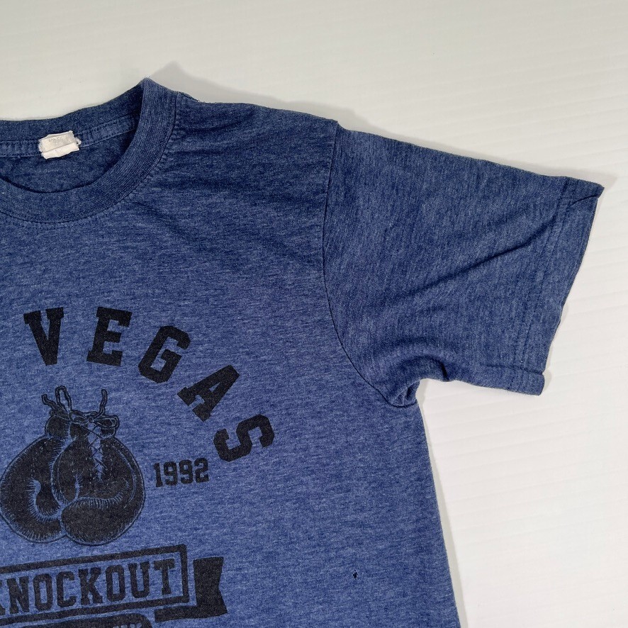 Las Vegas Shirt Men Small Knockout Live Lucky Boxing Glove Work Party Run Gym Fa gallery