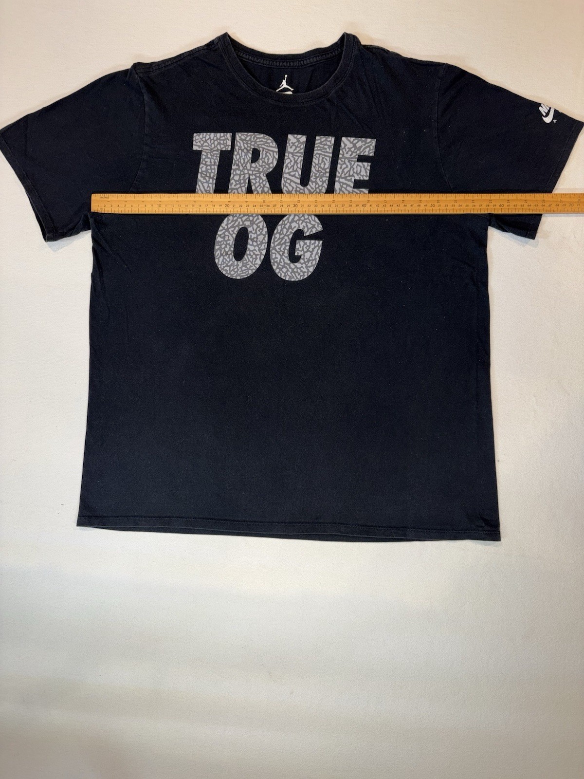 Nike Air Jordan Men's Short Sleeve T-Shirt True OG Black Size XL gallery