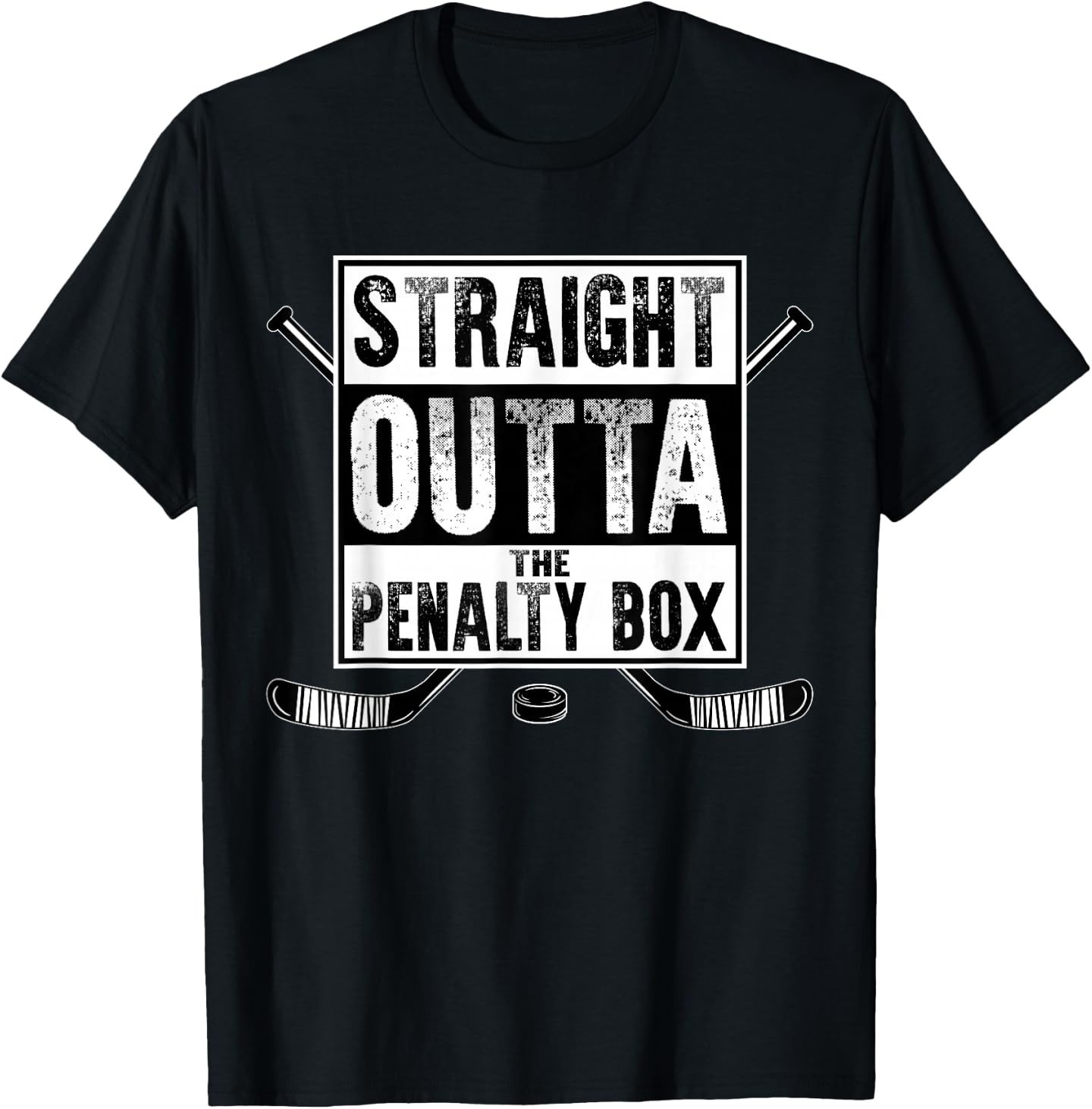Ice Hockey Player Gift Straight Outta The Penalty Box T-Shirt