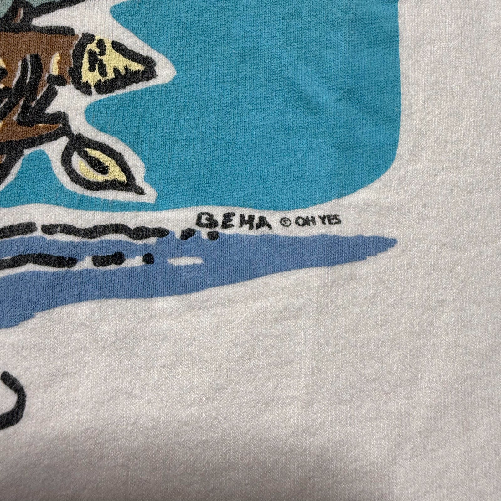 Vintage 80s 90s Toronto Beaver Paddling Cartoon Graphic Art T-Shirt - Size Large gallery