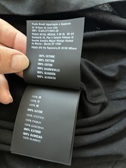 PRADA Men’s Black Crew Neck Short Sleeve Cotton Knit Logo T-Shirt Size S